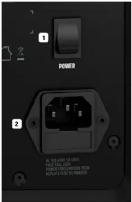 LD Systems ICOA 12 A BT - CONNETTORI, ELEMENTI DI COMANDO E DI VISUALIZAZIONE - 1