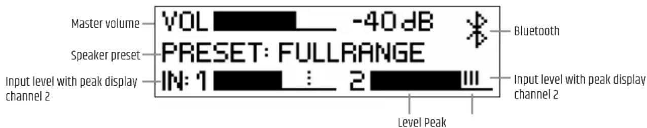 LD Systems ICOA 12 A BT - MAIN MENU - 1