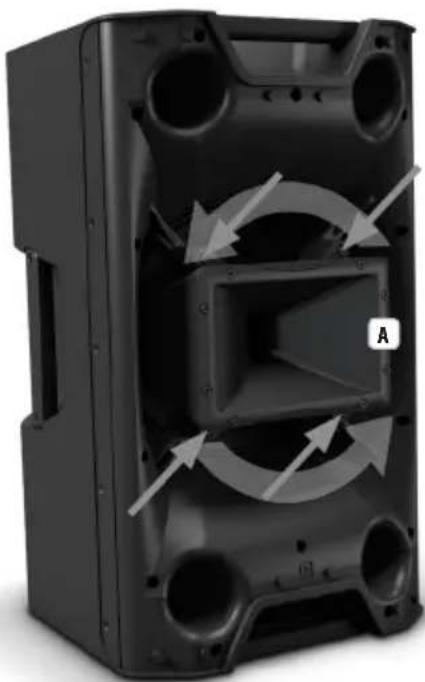 LD Systems ICOA 12 A BT - HOCHTONHORN UM 90° DREHEN - 1