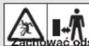 FLYMO SimpliGlide 360 - Symbole umieszczone na produktie: - 2