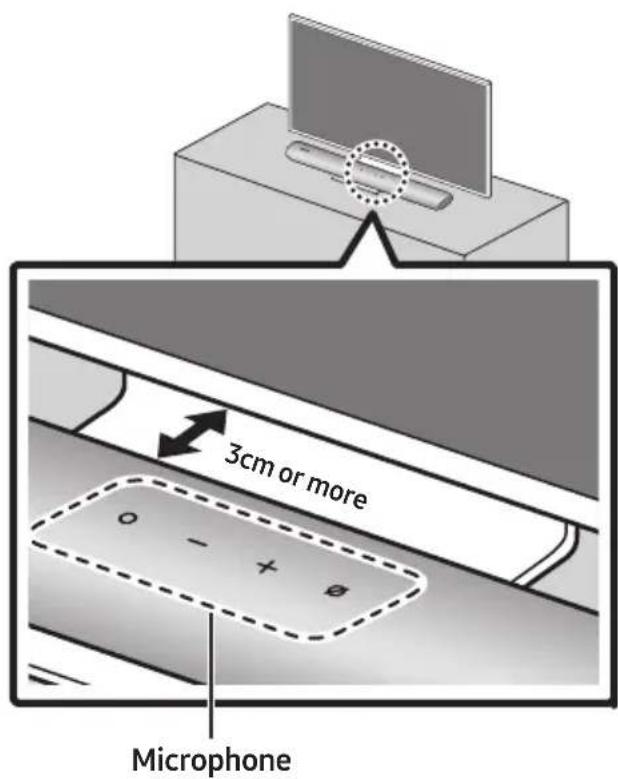 SAMSUNG HWS60A - INSTALLING THE SOUNDBAR IN FRONT OF TV - 1