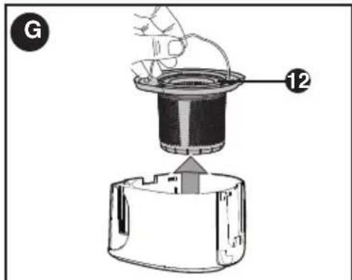 BLACK & DECKER HHVJ315JMF71 - Déposer le réservoir à poussière et les filtres – figures F et G - 2