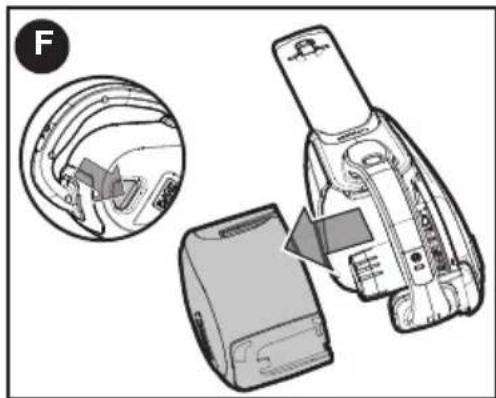 BLACK & DECKER HHVJ315JMF71 - Extracción del depósito para polvo y los filtros (Figuras F y G) - 1