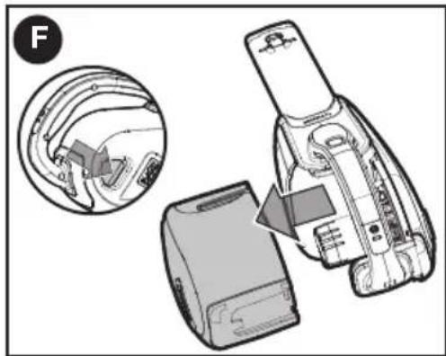 BLACK & DECKER HHVJ315JMF71 - Déposer le réservoir à poussière et les filtres – figures F et G - 1