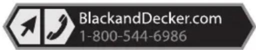 BLACK & DECKER HNV220BCZ00 - FREE WARNING LABEL - 1