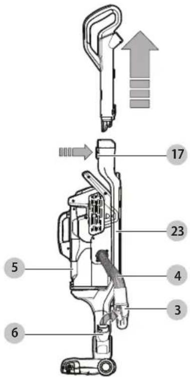 BLACK & DECKER HCUA525JA - Uso de herramienta de accesorio (Fig. L-0) - 1