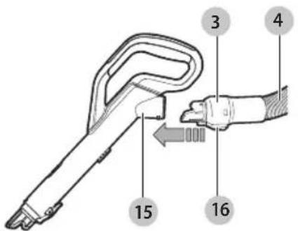BLACK & DECKER HCUA525JA - Using the accessory tool (Fig. L-0) - 3