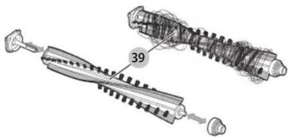 BLACK & DECKER HCUA525JA - Retiro y limpieza de cepillos giratorios (Fig. Y, Z) - 2