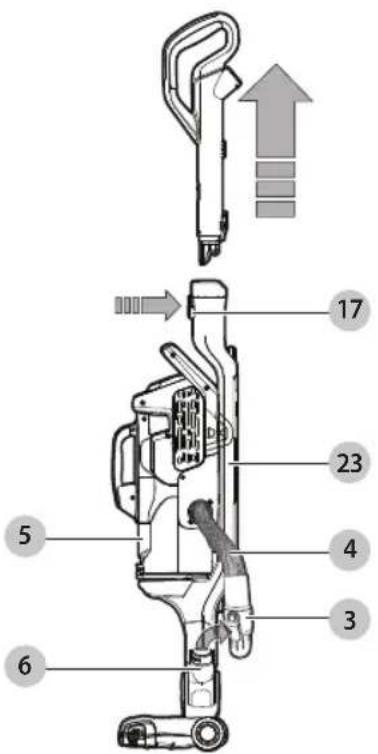 BLACK & DECKER HCUA525JA - Utilisation de l'outil accessoire (Fig. L-0) - 1