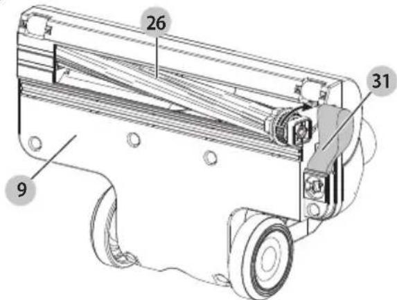 BLACK & DECKER HFEK520J - Removing and cleaning the rotary brushes (Fig. S, T, U, V, W) - 2