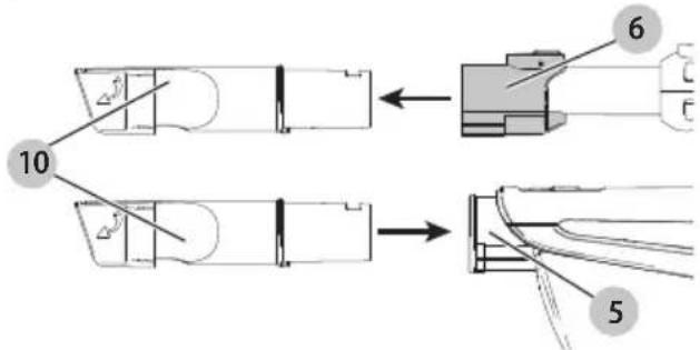 BLACK & DECKER HFEK520J - Using the 3 in 1 Accessory tool (Fig. J) - 1