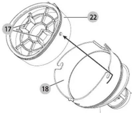 BLACK & DECKER HFEK520J - Nettoyage des filtres (fig. k, l, o, p - r) - 1