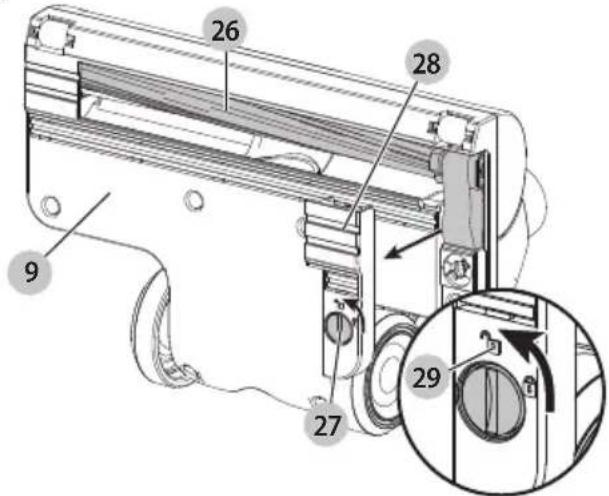 BLACK & DECKER HFEK520J - Removing and cleaning the rotary brushes (Fig. S, T, U, V, W) - 1