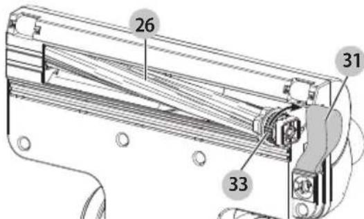 BLACK & DECKER HFEK520J - Removing and cleaning the rotary brushes (Fig. S, T, U, V, W) - 4