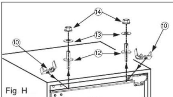 HOTPOINT H55RM1110K1 - Installation instructions for product with Hettich hinges - 2