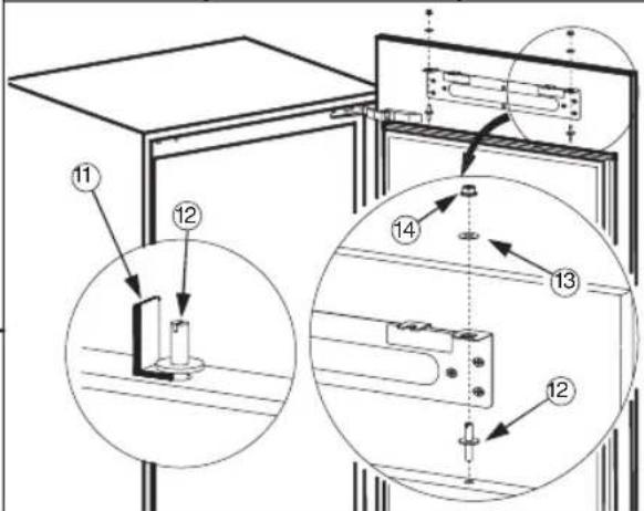 HOTPOINT H55RM1110K1 - Instructies voor installmentie van product met Hettich-scharnieren - 6