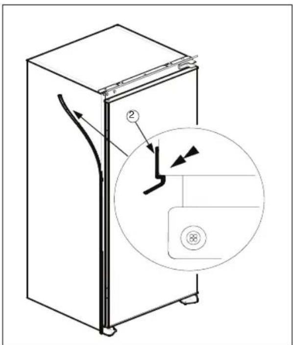 HOTPOINT H55RM1110K1 - Instructions d'installation et réversibilité de la porte pour les versions avec charnières sur rail - 2