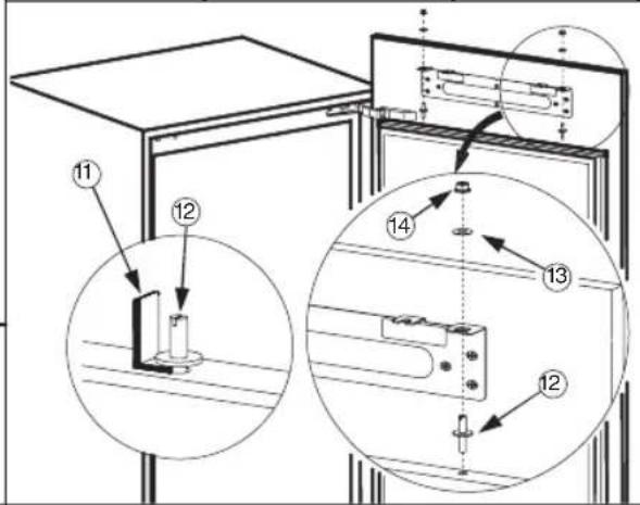 HOTPOINT H55RM1110K1 - Instructions d'installation pour le produit avec des charnières hettich - 7