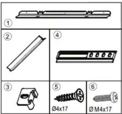 HOTPOINT H55RM1110K1 - Installation instructions and door reversibility for versions with Rail hinges - 1