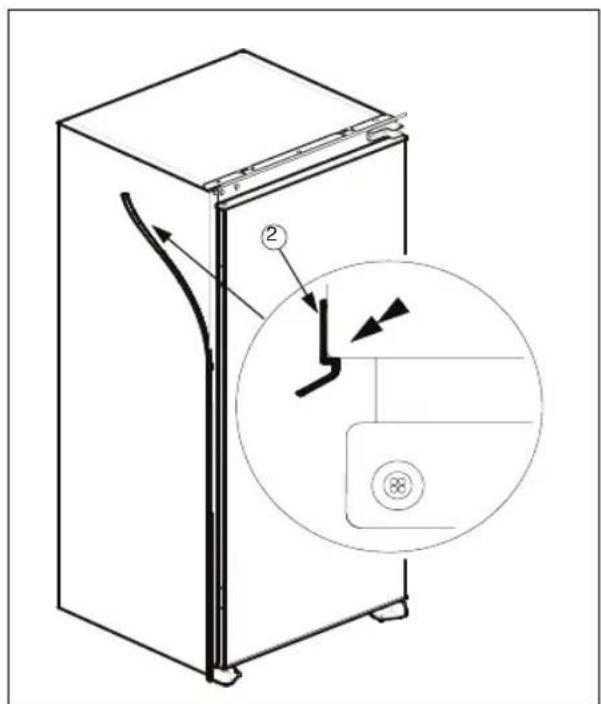 HOTPOINT H55RM1110K1 - Installationsanleitung und Turanschlagwechsel für Ausführungen mit Schiene und Scharnieren - 5