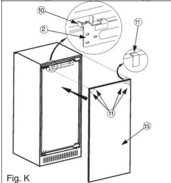 HOTPOINT H55RM1110K1 - Instructions d'installation pour le produit avec des charnières hettich - 4