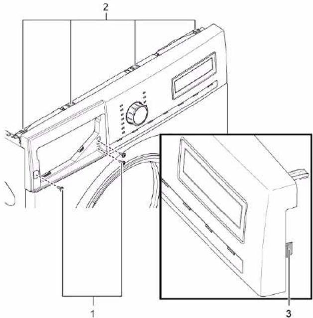 BOSCH Serie 8 WAV28M93 - Odstränenie panelu oblożenia - 1