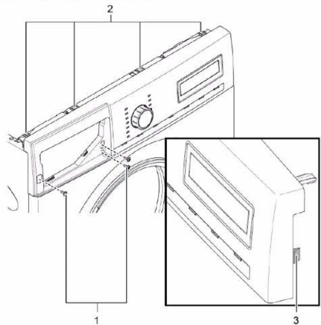 BOSCH Serie 8 WAV28M93 - Remover o painei dos comandos - 1