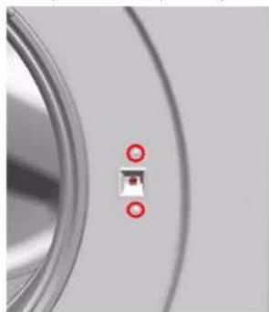 BOSCH Serie 8 WAV28M93 - Remover o disposativo de bloqueio da porta - 1