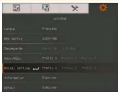 AVer AverVision M70HD - Écran du menu - 1