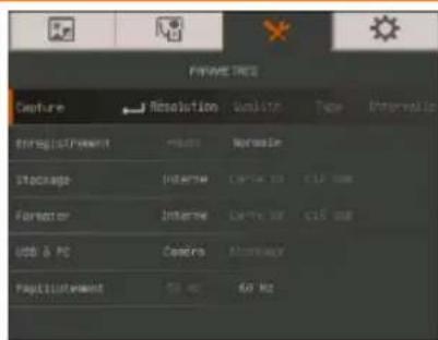 AVer AverVision M70HD - Ecran du menu - 1