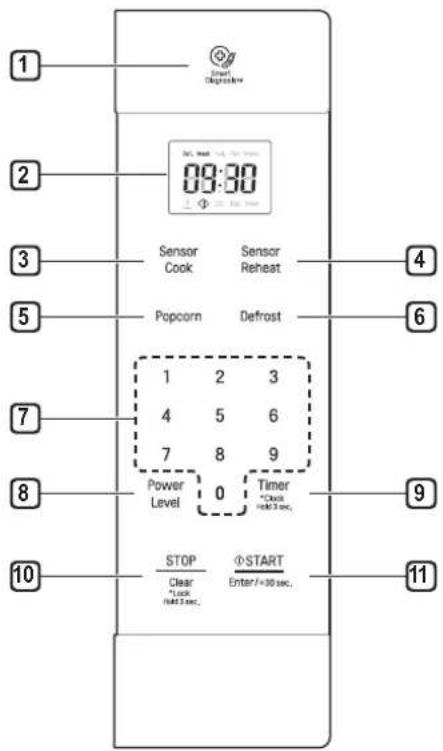 LG LMC2075SW - Aperçu du panneau de commande - 1