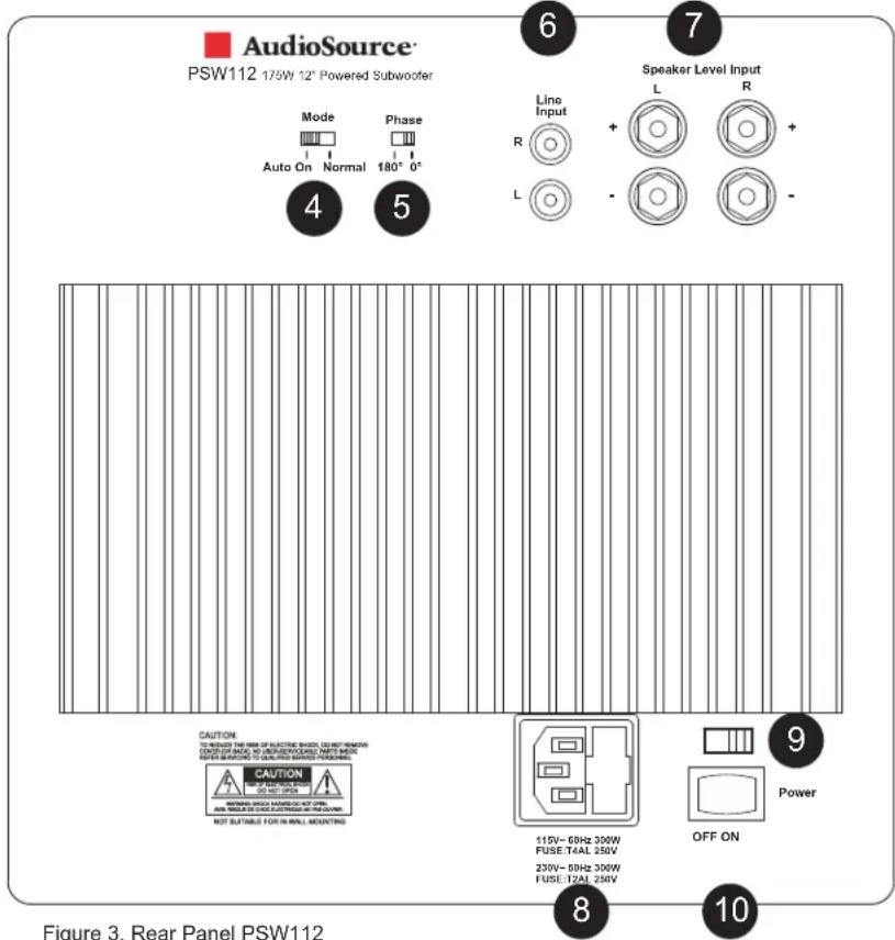 AudioSource PSW110 - Variable Crossover - 1
