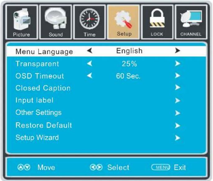 Proscan PLDED5030ACRK - SETUP MENU - 1