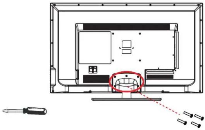 Proscan PLDED5030ACRK - MONTER / DEMONTER LE STAND DE BASE - 1