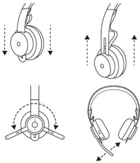 LOGITECH Zone Wireless - РЕГУЛИРОВКА ДЕРЖАТЕЛЯ МИКРОФОНА - 1