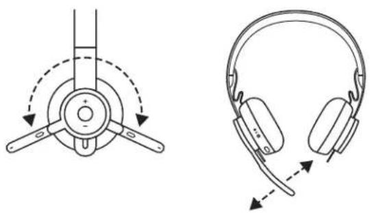 LOGITECH Zone Wireless - SIVUÄÄNEN SÄÄTÄMINEN - 1