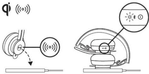 LOGITECH Zone Wireless - Chargement via le chargeur sans fil Qi - 1