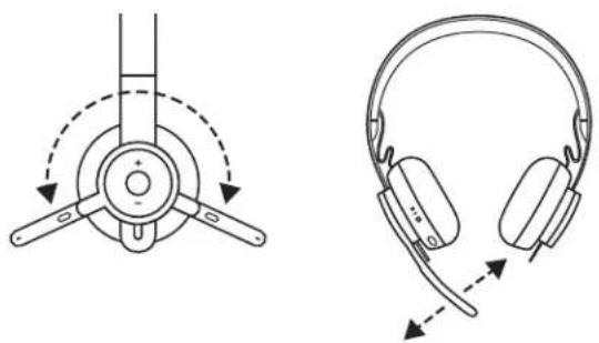 LOGITECH Zone Wireless - JUSTERE SIDETONE - 1