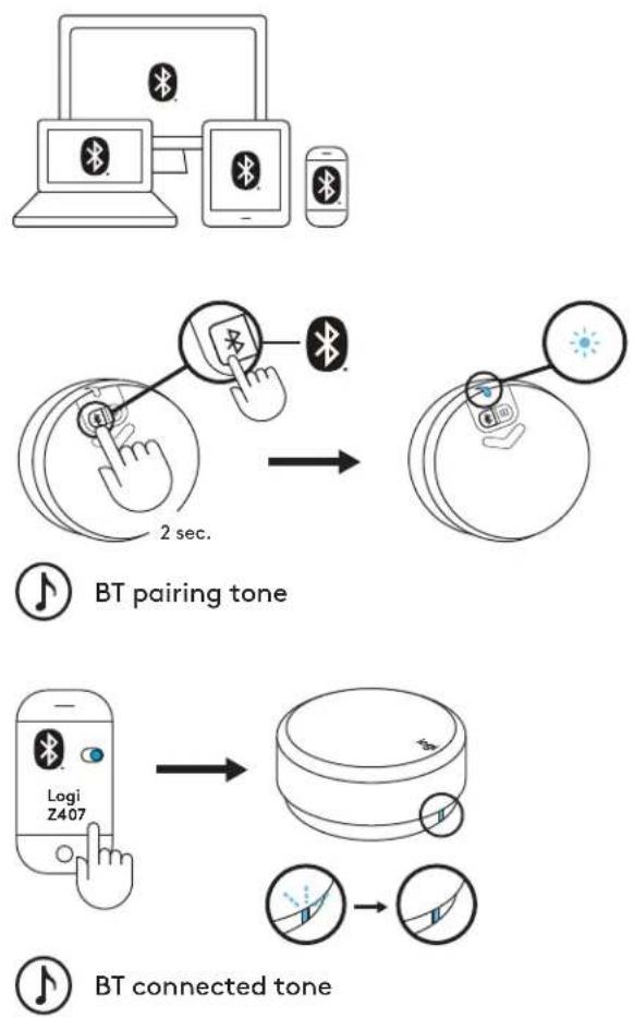 LOGITECH Z407 - CONNECT VIA BLUETOOTH® - 2