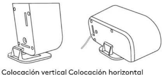 Colocación vertical Colocación horizontal