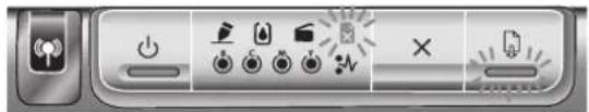 HP Business Inkjet 1200DN - Control panel light pattern Explanation and recommended action - 4