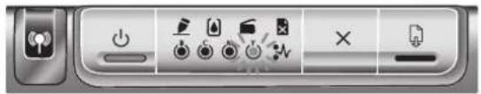 HP Business Inkjet 1200DTN - LED-Leuchtmuster auf dem Bedienfeld Erklärung und empfohlene Aktionen - 13
