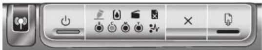 HP Business Inkjet 1200DTN - Interpreting control panel lights - 11