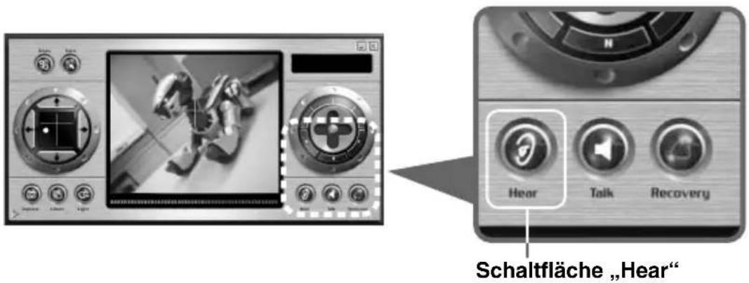 SONY ERF220AW05 - Klicken Sie auf „Hear“ im Hauptfenster, um die Funktion einzuschalten. - 1