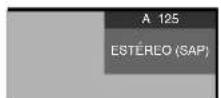 PIONEER PDP5060HD - Cuando se está recibiendo señales de sonido ESTÉREO + SAP - 1