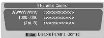 Parental Control WWW/WWW xxxxxxxxxxxxxxxxxxxxxxxxxx 1000.0000 xxxxxxxxxxxxxxxxxxxxxxxxxxxxxxxxxx (Ant. B) xxxxxxxxxxxxxxxxxxxxxxxxxxxxxxxxxx Enter Disable Parental Control