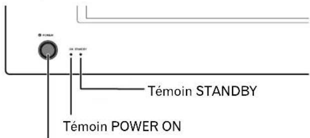 Témoin STANDBY Témoin POWER ON