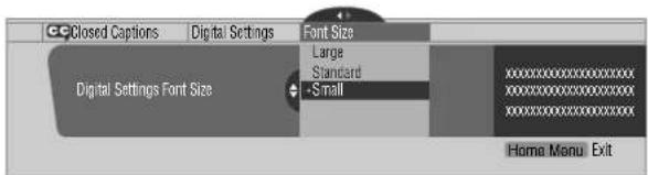 PIONEER PDP5070HD - Selecting digital closed caption parameters - 1