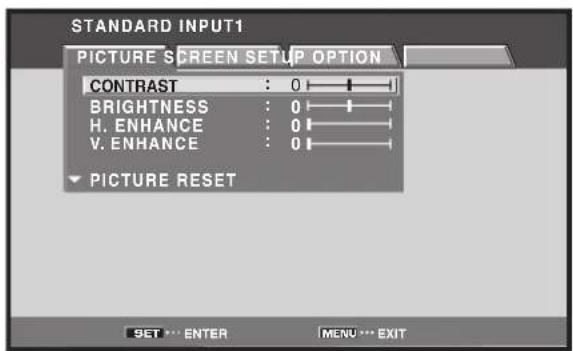 PIONEER PRO810HD - Press the MENU button to display the menu screen. - 1