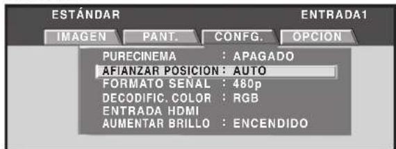 PIONEER PRO810HD - Utilice los botones /> para seleccionar [CONFG.]. - 2